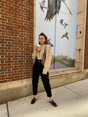 100304 Ember Pom Pom Stitched Sweater